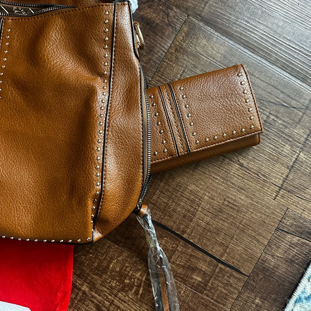Montana West Brown Hobo Bag and Wallet
